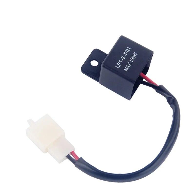 12A 2Pin Electronic LED Flasher Relay For Honda Kawasaki Suzuki Yamaha Motorcycle Motor Turn Signal Bulb Hyper Flash