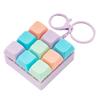 9-Keys Fidget Keyboard Keychain Stress Anxiety Relief Keyboard Clicker Keychain Portable Decompression Button Sensory Toy