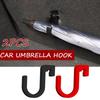 2PCS Car Umbrella Holder Car Trunk Hook Umbrella Mount Plant Towel Hook Auto Accessories Universal Internal Storage Organizer
