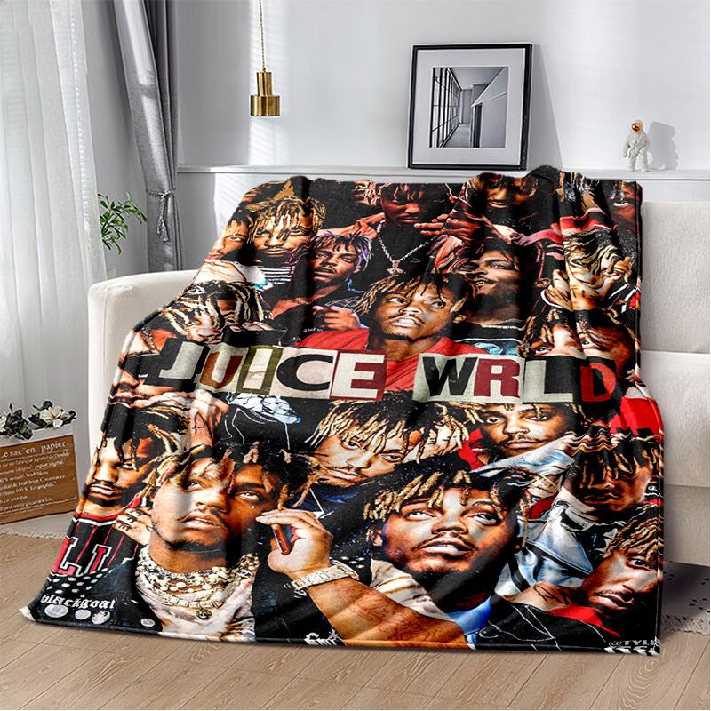 2025 New Style Juice WRLD 999 Legend Rapper Album Blanket,Soft Throw Blanket for Home Bedroom Bed Sofa Travel Cover Kid Gift