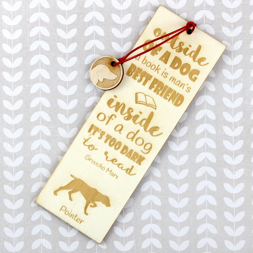 English Pointer – Dog bookmark, personalized bookmark – Design 02 | Art-Dog