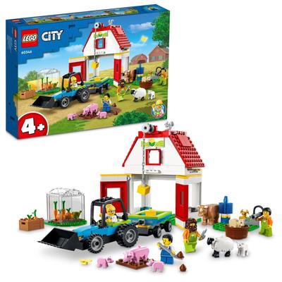 LEGO City Fun Farm Animals 60346 Игрушечный блок Настоящее животное Животные Мальчики Девочки Возраст 4 и старше