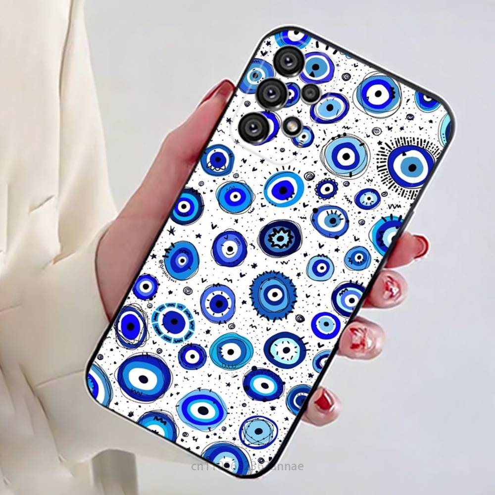 Чехол для телефона с принтом Синий Глаз Удачи и Сглаза для Samsung Galaxy A73,23,53,33,14,24,13,72,22,52,32,54,A34 Мягкий чехол