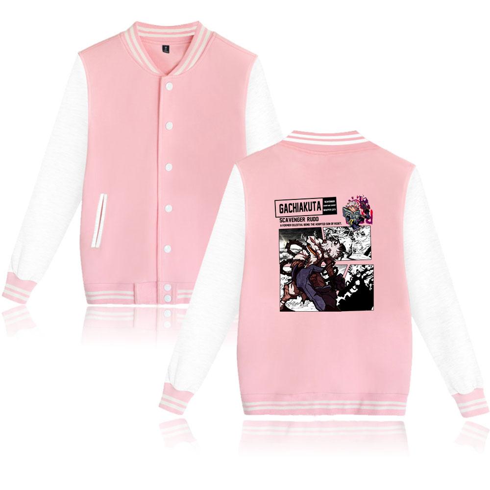 Женские и мужские куртки, куртка-бомбер, куртка Gachiakuta Cartoon Baseball, верхняя одежда в стиле хип-хоп для пар в колледже, одежда на заказ