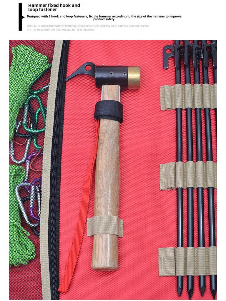 Large Outdoor Camping Tool Bag for Tent Canopy and Hammer Storage