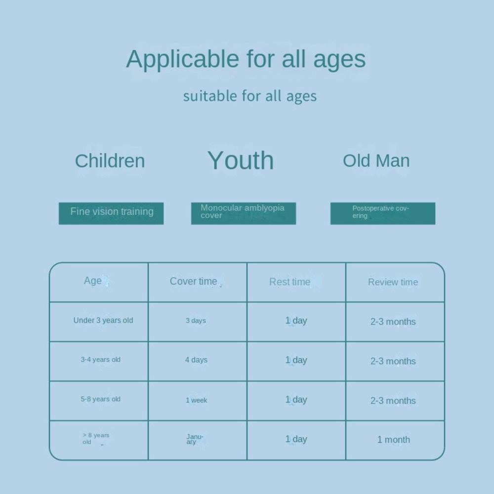 Disposable Adhesive Bandages First Aid Kit Children Amblyopia Eye Patch Children Kids Adults