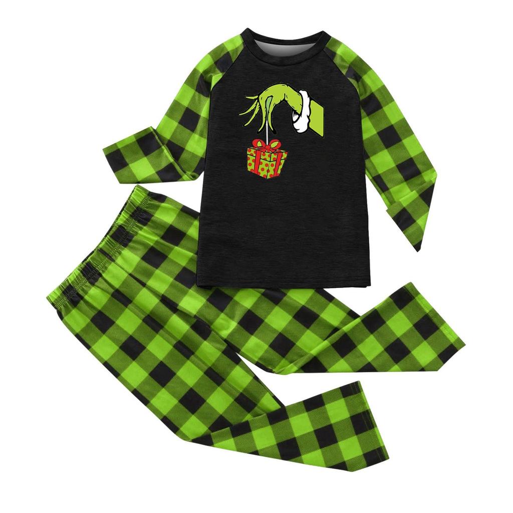 Комплект из топа и брюк с рождественскими принтами для всей семьи Одинаковые комплекты для всей семьи