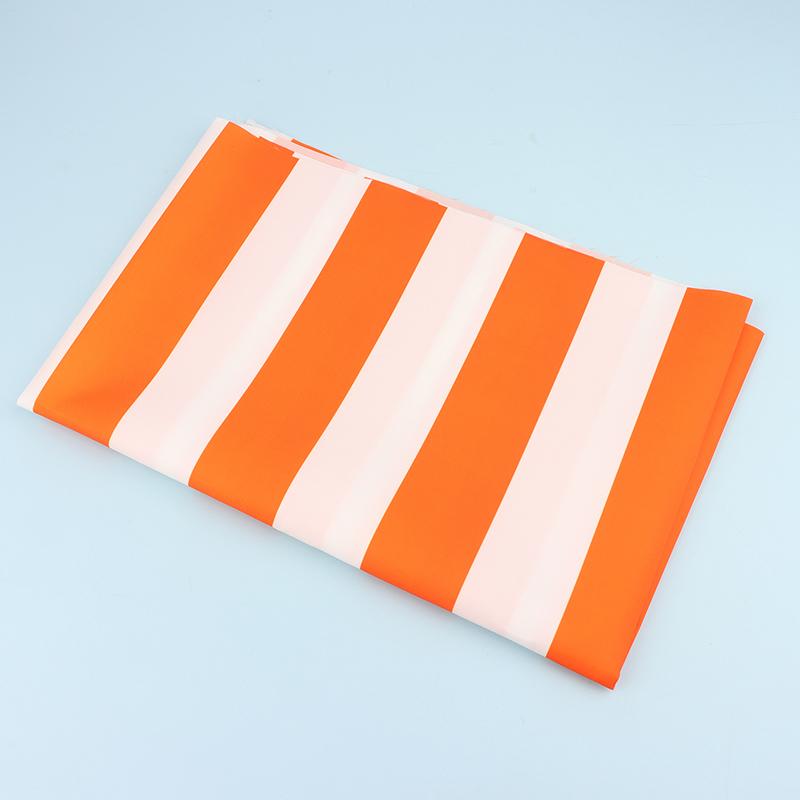 420D Striped Print Oxford Fabric Waterproof Fabric Canopy Tent Umbrella Cloth Pu Coated 50X150Cm Sunshade