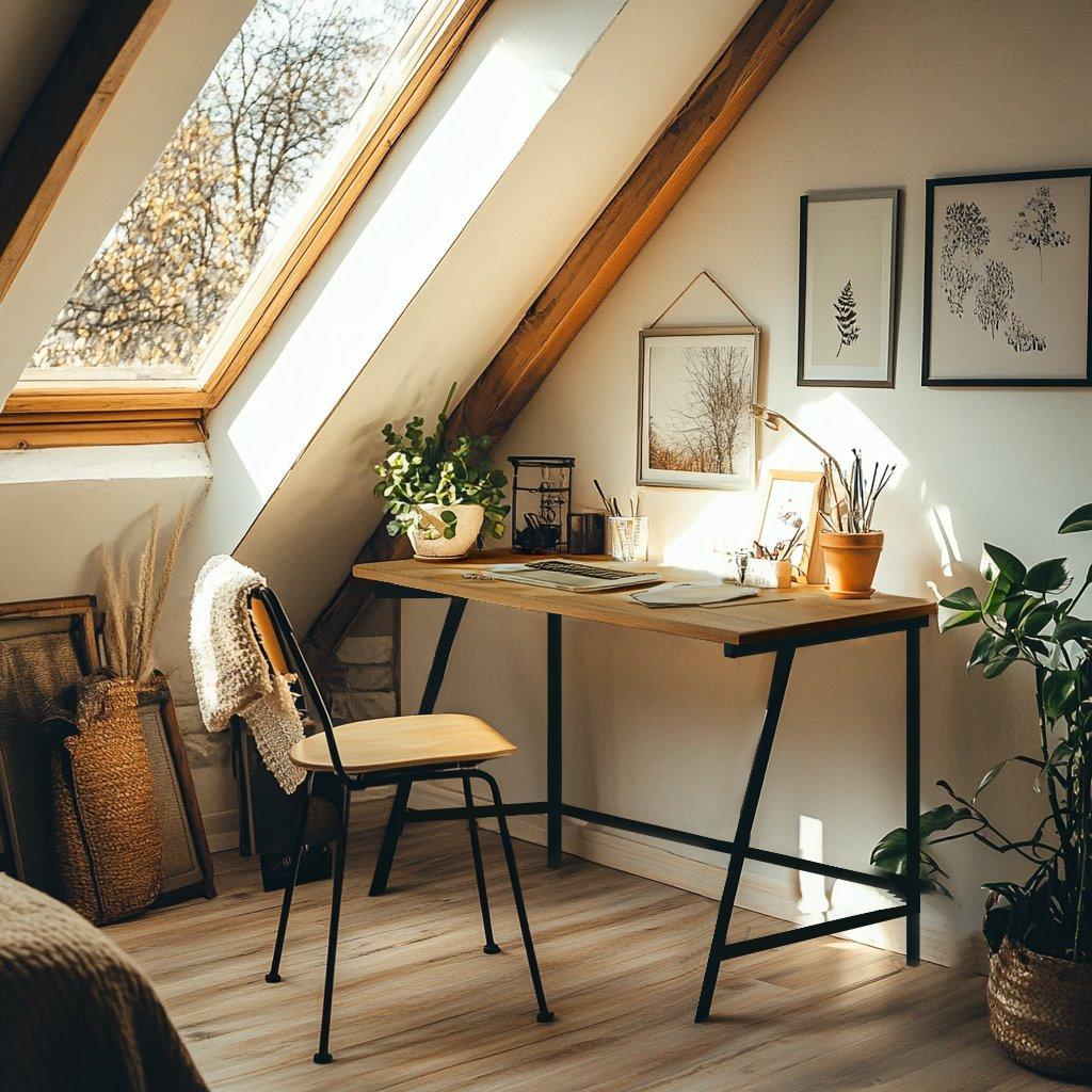 Biurko Małe Proste Olcha Loft 100X50X75 Vb4A Begryf