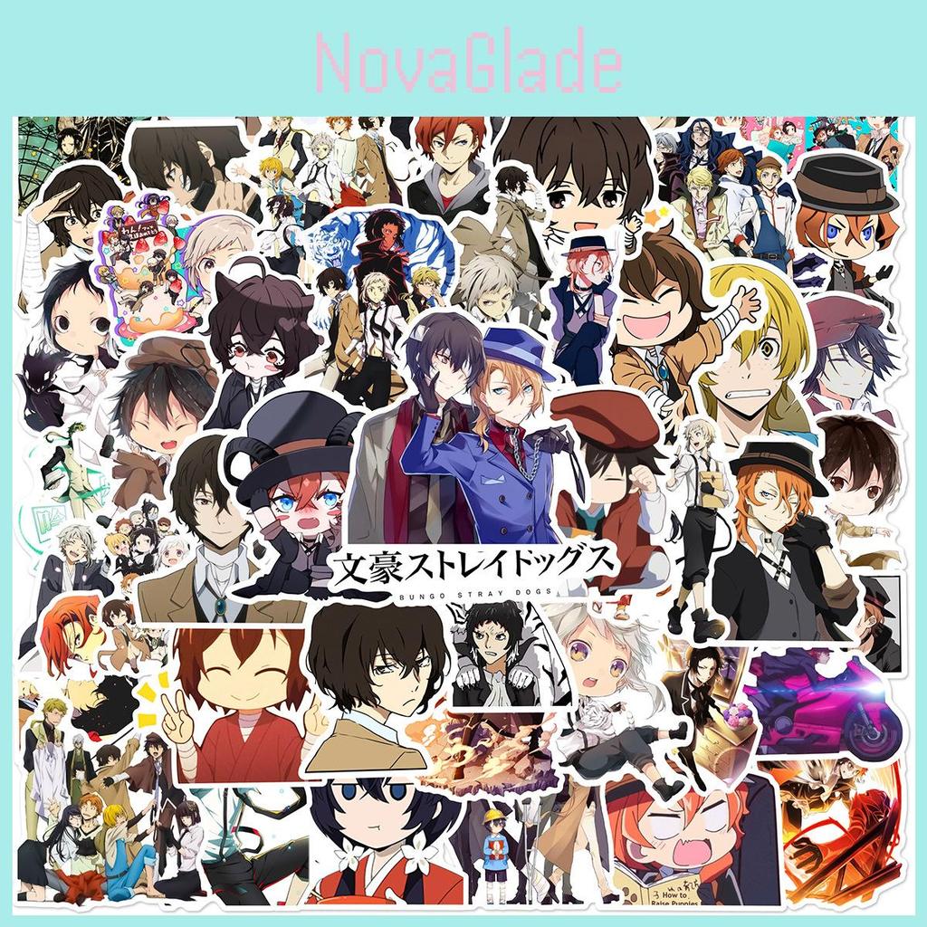 50 шт. Наклейки Bungo Stray Dogs Многоразовый Декор Для Ноутбука Чемодана Граффити