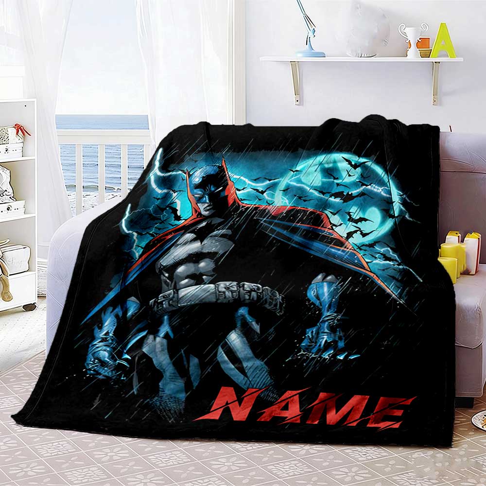 Warner (11) Personalized Name Blanket Multi-purpose Customizable Blanket Comfortable Perfect for Bed Office Seaside Office Chair