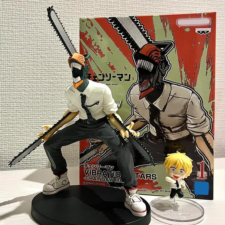 Горячая фигурка Аниме Человек-бензопила Power Denji Фигурка Действия ПВХ Фигурка Человек-бензопила Power ПВХ Модель Коллекционная для Взрослых Кукла Игрушка Подарок
