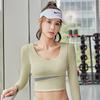 Long Sleeve Yoga Shirts Sport Top Fitness Yoga Tops Gym Top Sports Wear for Women Gym Tops Body Shaper Running Tee Shirts