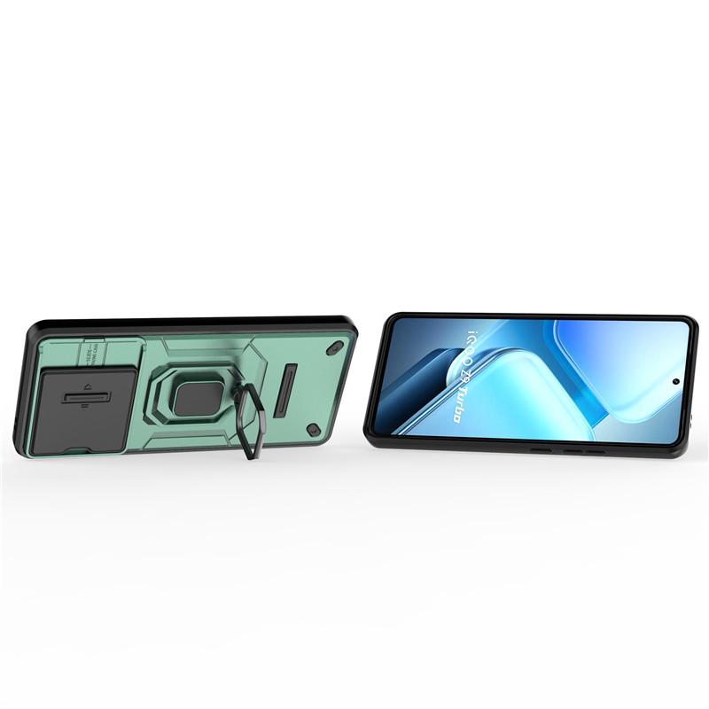 Для чехла ViVo iQOO Z9 Turbo Plus Чехол iQOO Z9 Turbo+ Защита камеры со сдвигом Держатель Защитные чехлы для телефона iQOO Z9 Turbo Plus