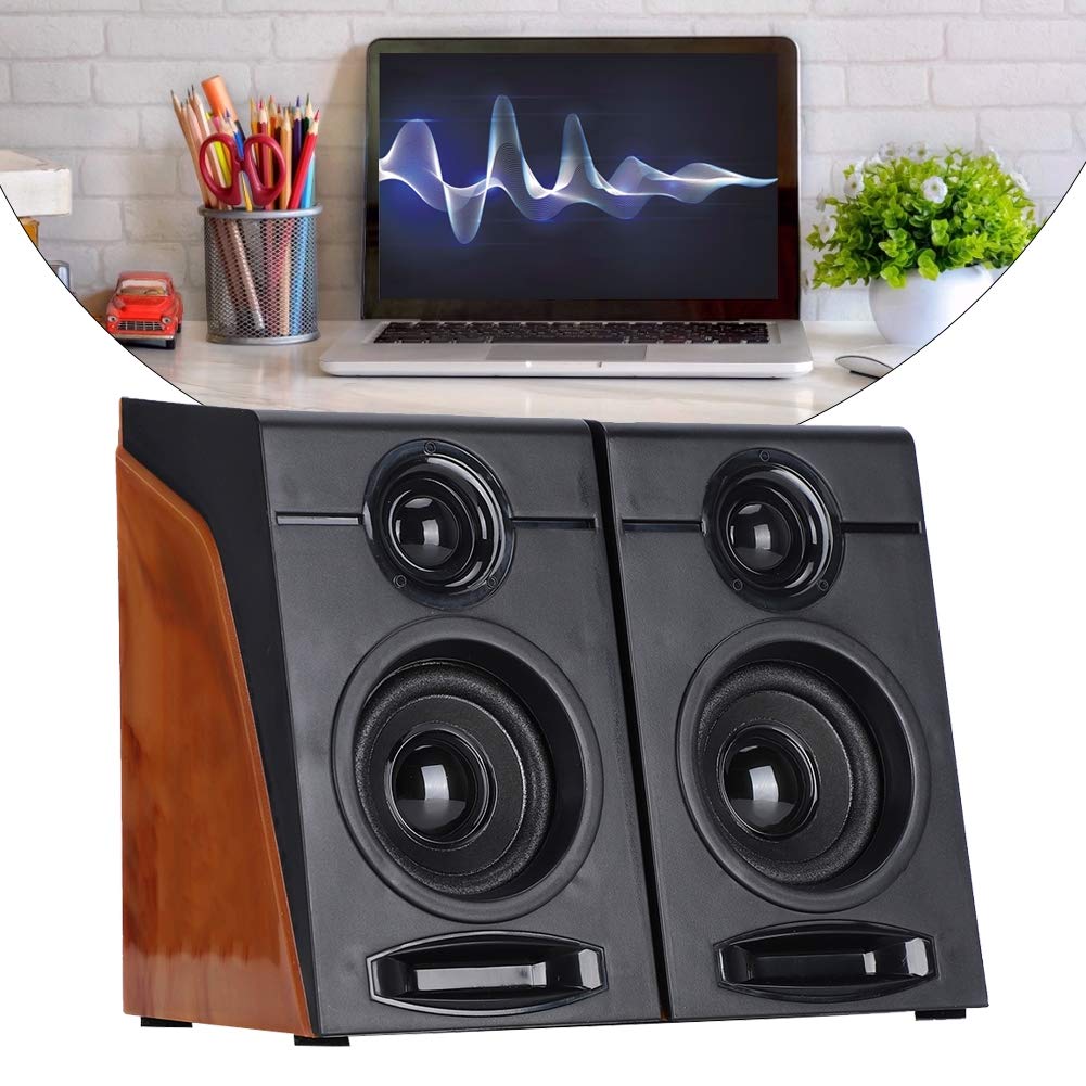 Компьютерные проводные настольные мультимедийные небольшие настольные колонки со стерео сабвуфером с питанием от USB для телевизоров Колонки, колонки, звук, ноутбуки, компьютеры,