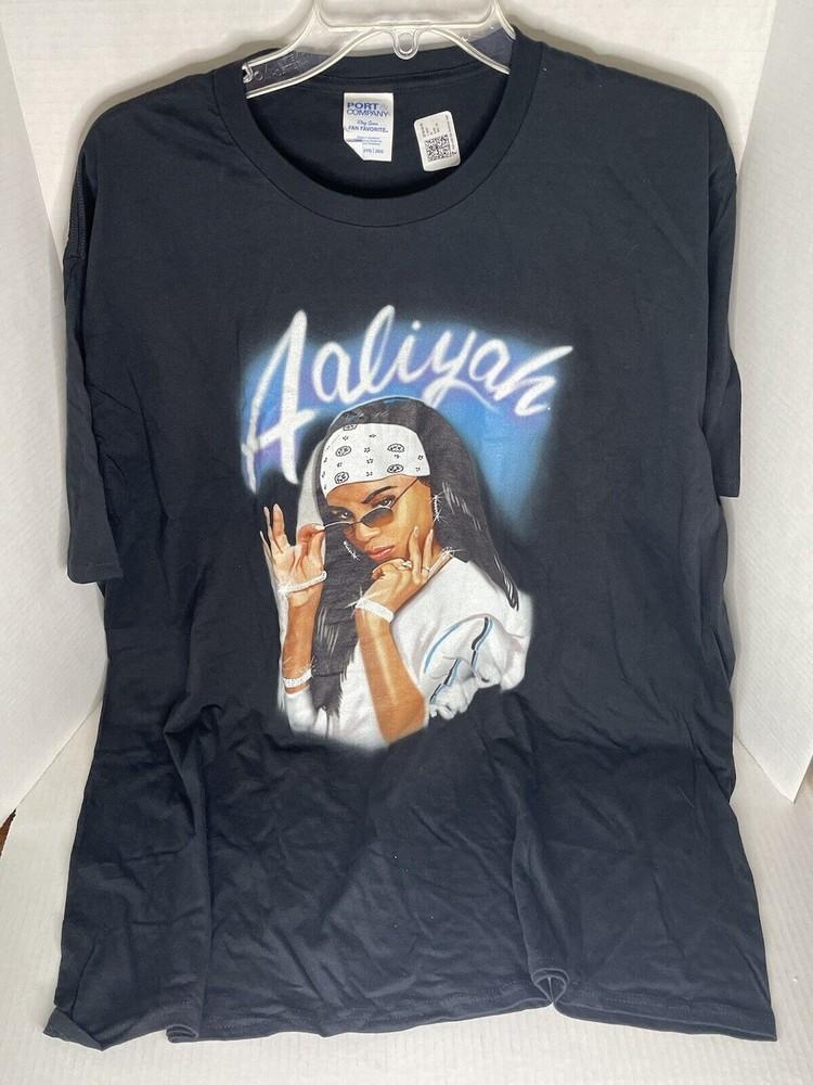 Футболка с графическим принтом в винтажном стиле, посвященная R&B певице Aaliyah, все размеры AHN00562, унисекс