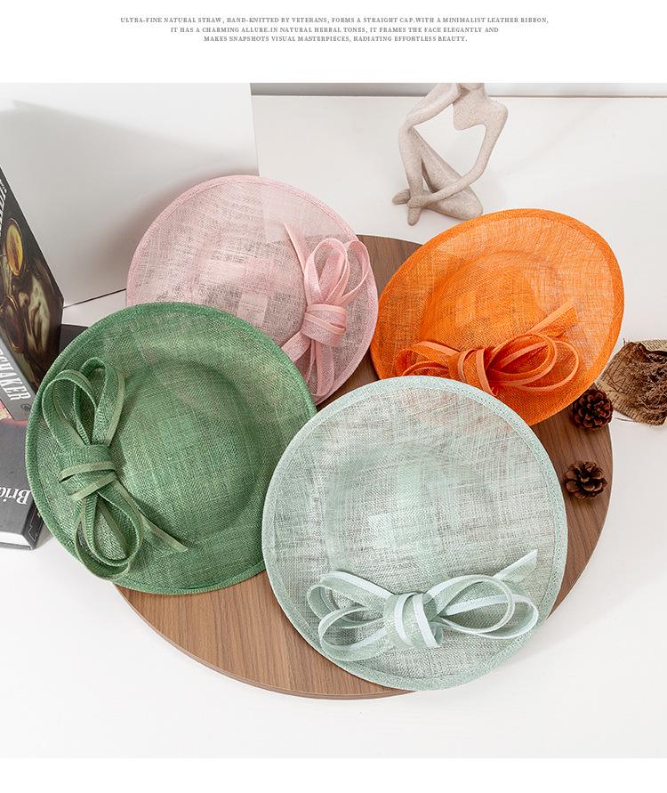 Элегантный головной убор из марли в британском стиле - Ретро-шляпа для вечеринки Весна/Лето 2025