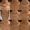 Boho Starfish Shells Necklace Elegant Tassel Clavicle Chain Fashion Charm Choker