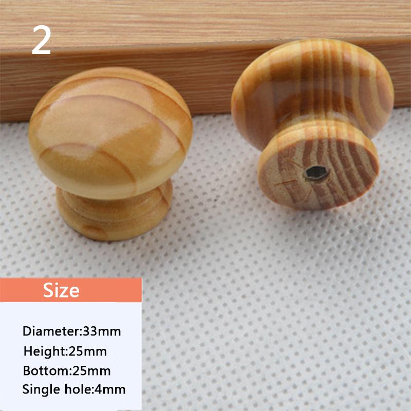 Ручка для мебели из массива дерева Круглая одноотверстная ручка из массива дерева Ручка в виде листа лотоса для ящика шкафа