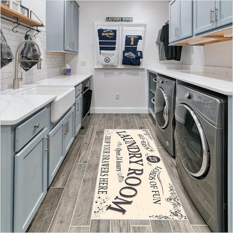 1 шт. Нескользящий, водонепроницаемый, маслостойкий и грязеотталкивающий напольный коврик для стирки — машинная стирка и водопоглощение