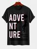 Unisexs Pure Cotton Solid Color Tshirt With Letter Print Crew Neck Short Sleeves Inspirational Casual Street Top