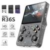 Data Frog R36S Ретро портативная игровая консоль Система Linux 3,5-дюймовый IPS-экран R35S Plus Портативный карманный видеоплеер 128 ГБ