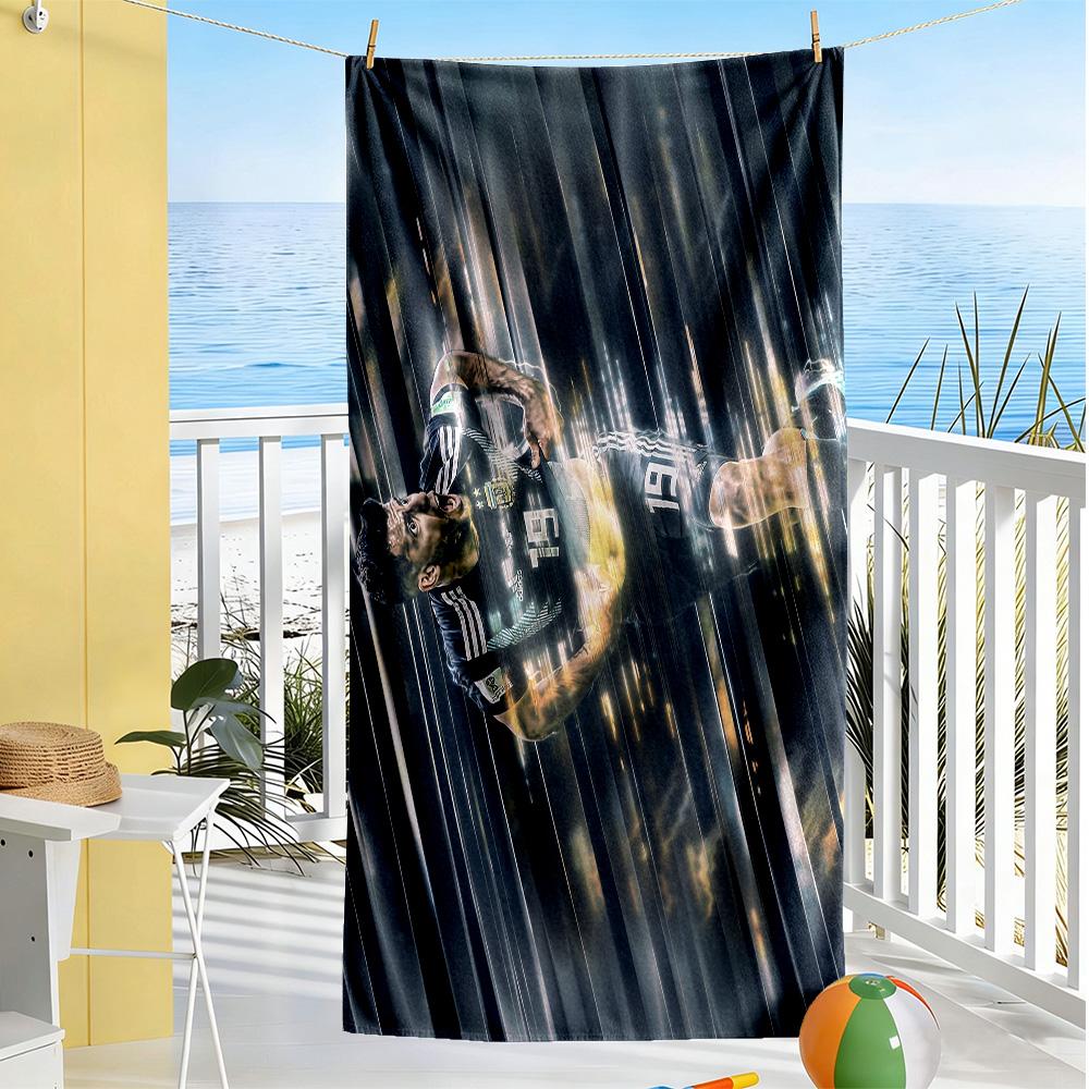 Precision Soccer Beach Towel Soft Durable Quick-Dry Comfortable Lightweight Perfect for Traveling Yoga Camping and Swimming