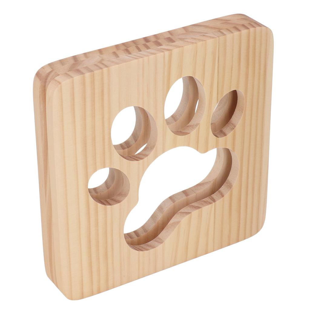 Ночной светильник для кошек с мягким светом и защитой глаз, портативная 3D деревянная лампа с USB-интерфейсом 