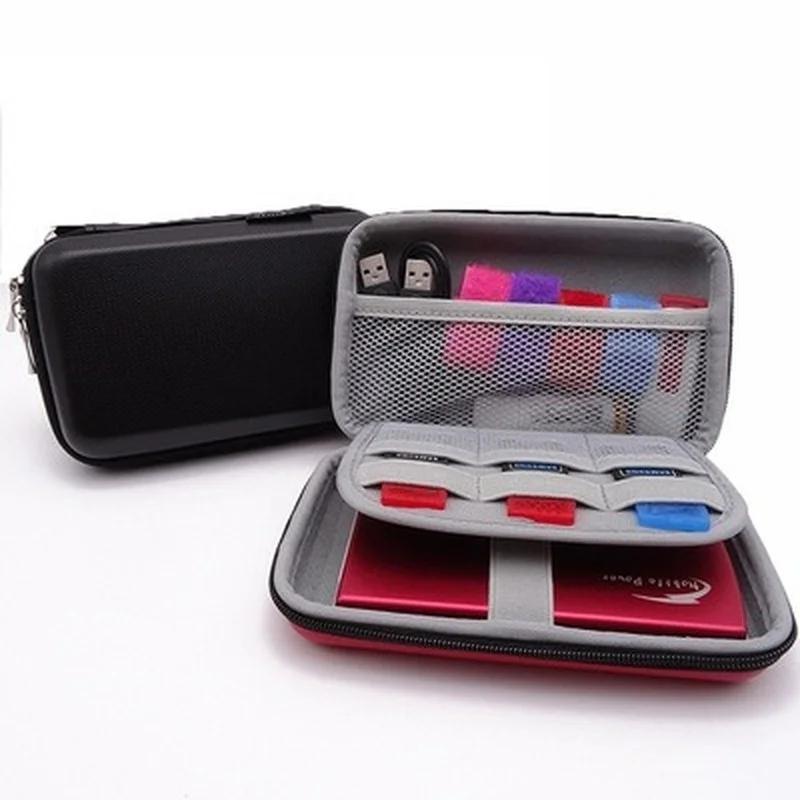 Портативный защитный чехол для жесткого диска из материала EVA Power Bank USB-кабель Зарядное устройство Сумка для хранения Сумка на молнии