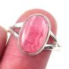 Natural Rhodochrosite Gemstone Handmade 925 Solid Sterling Silver Ring S.8 u3N21