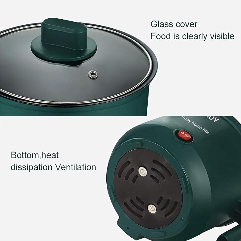 Портативная мини-электрическая жаровня для 1–3 человек, многофункциональная электрическая сковорода с антипригарным покрытием, горшок для лагманской лапши, используется для жарки/тушения/приготовления на пару.