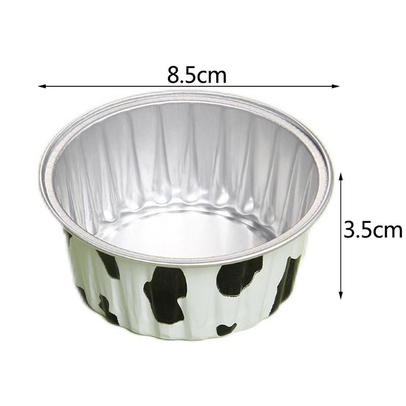 10шт круглые утолщенные алюминиевые фольги для выпечки печенья, кексов, кексов, выпечки, пирога, чашки