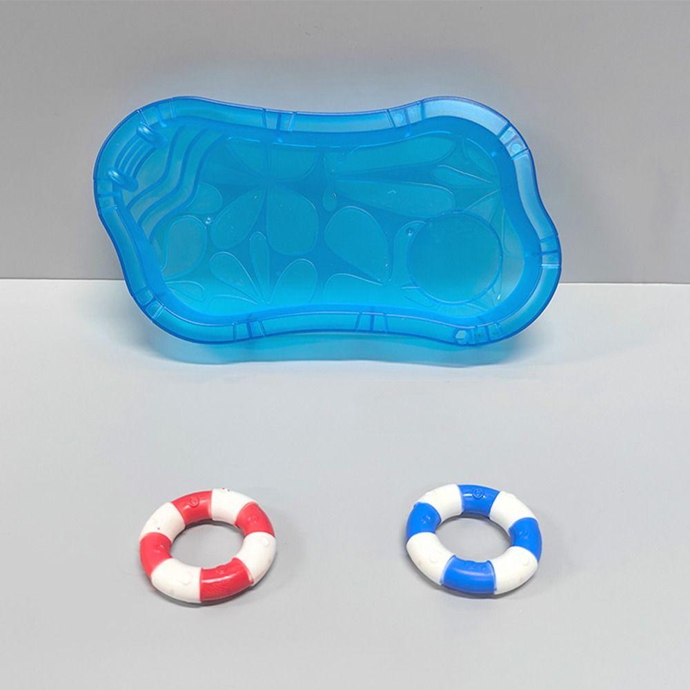 Multicolor Doll Swimming Pool Plastic Doll House Accessories Creative Dollhouse Pool Scene  Toy
