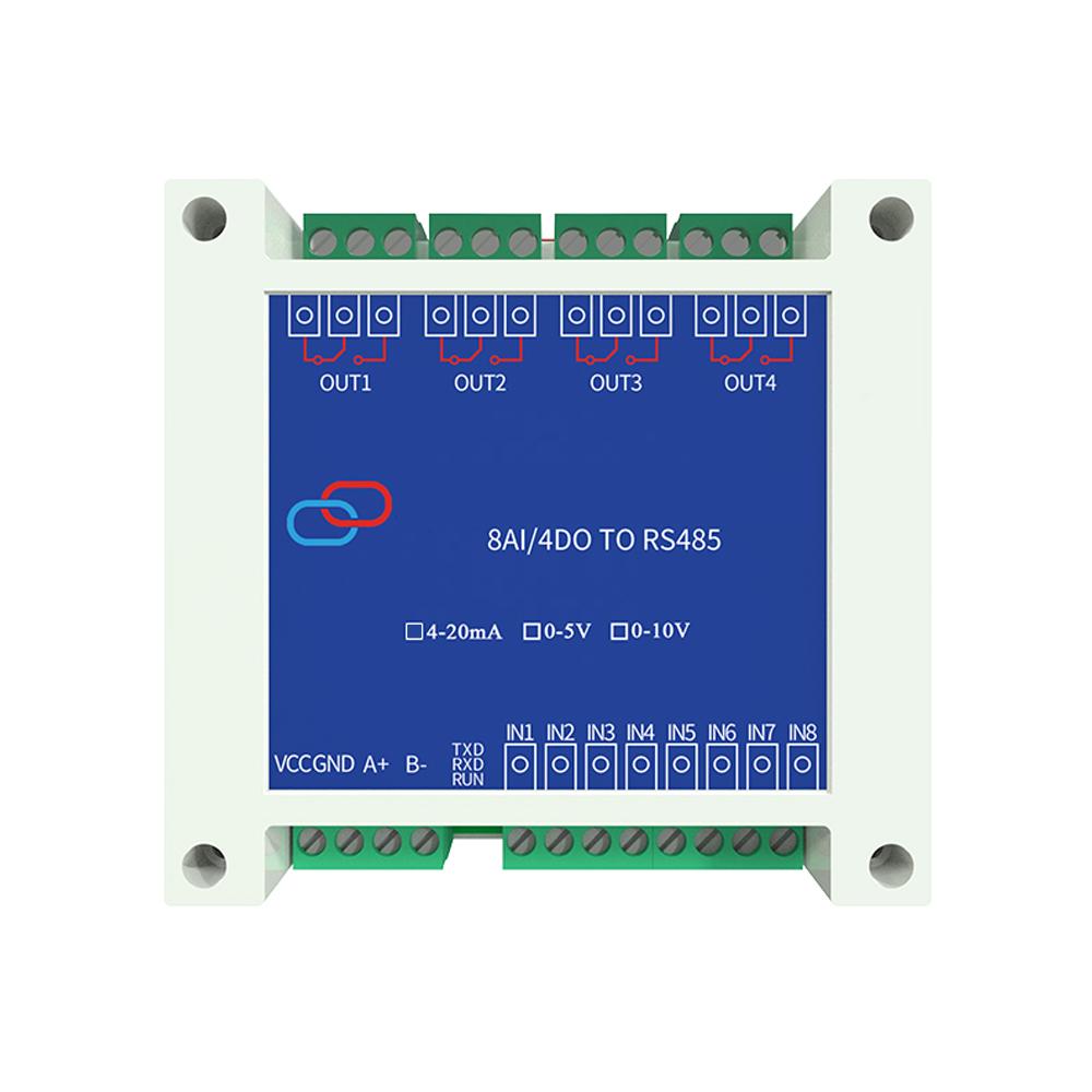 Модуль преобразования Аналоговый 1-11мА 1-1В 1-11В в RS181 Modbus RTU Протокол 1 1 8 Канальный Цифровой RS181 Трансформирующие Модули