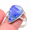 Natural Lapis Lazuli Gemstone 925 Sterling Silver Jewelry Ring Size 11 E7N52
