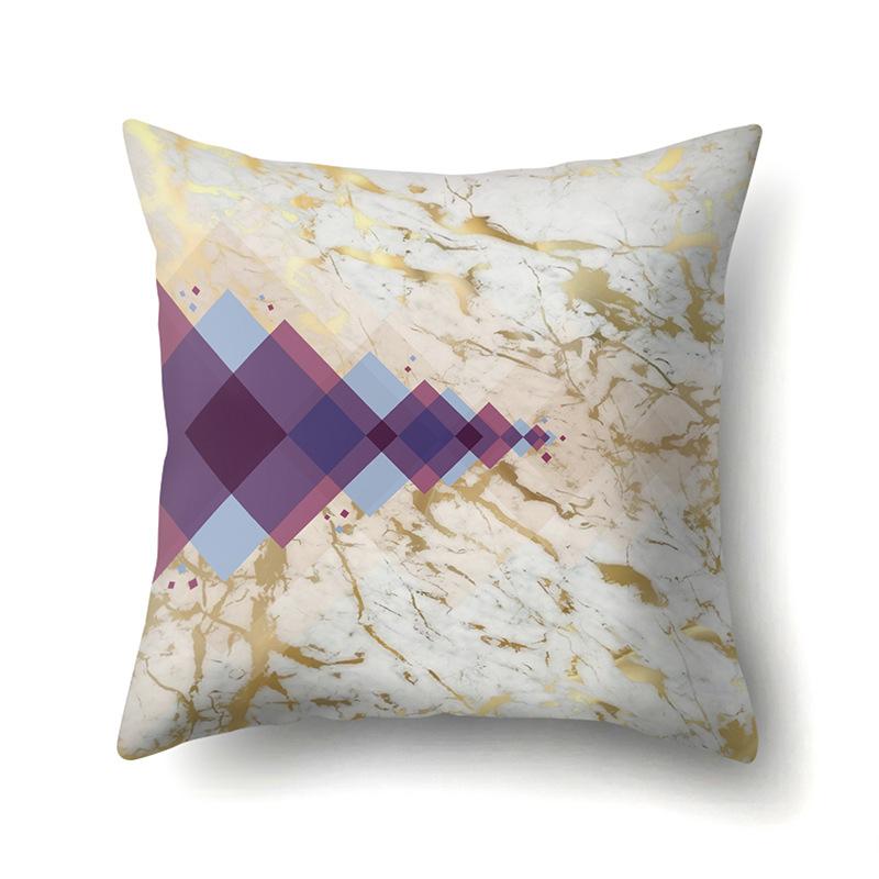 Nordic Pillow Ins Style Polyester Pillow Case Car Decoration Home Printed Car Waist Cushion Pillow Case