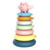 Игра «Складывающийся поросенок»: Развивающая Радужная Башня и Игра с Кольцами для Возраста 1-3 года