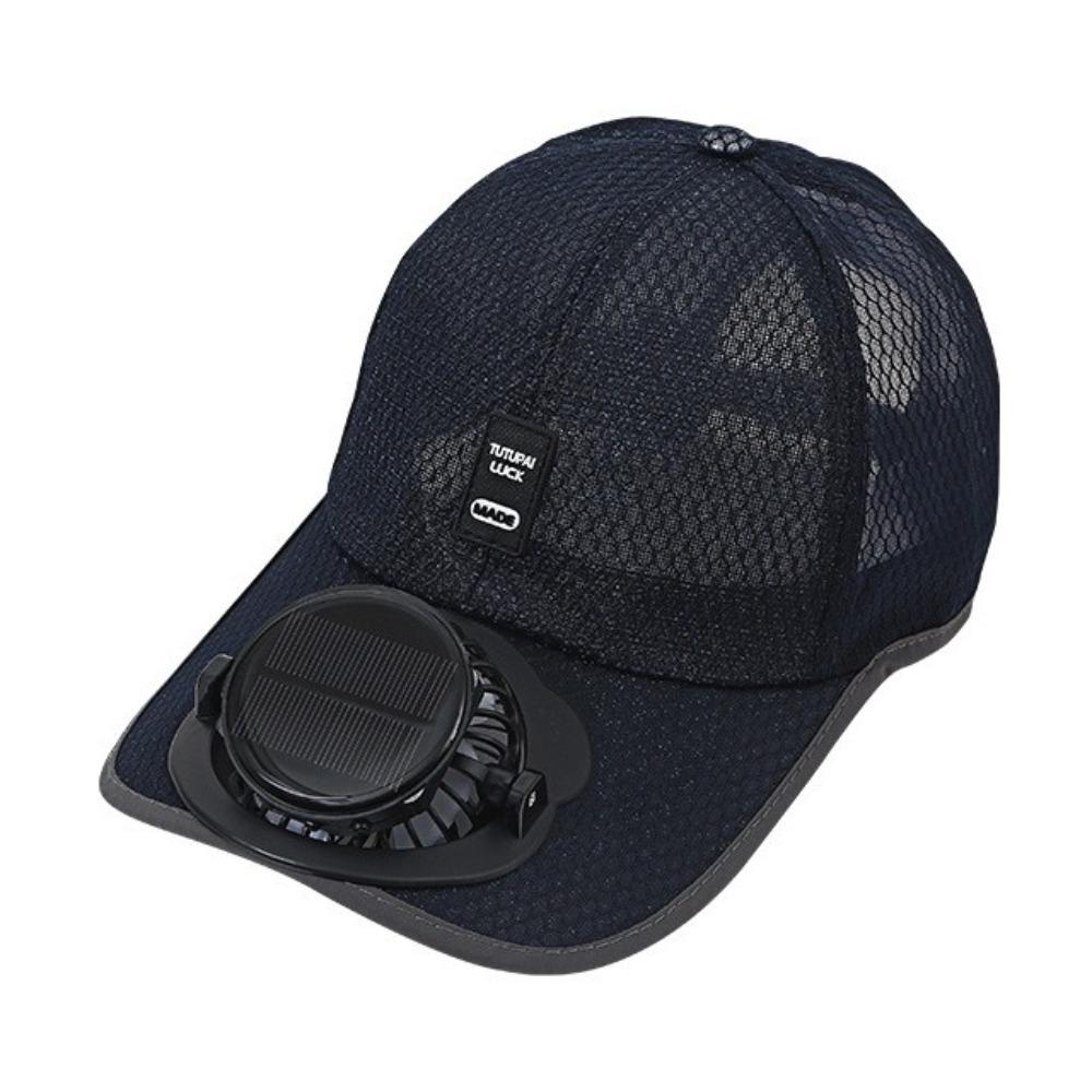 Quick Dry Baseball Cap USB Charging Full Mesh Hats Fashion Solar Fan Hat Summer