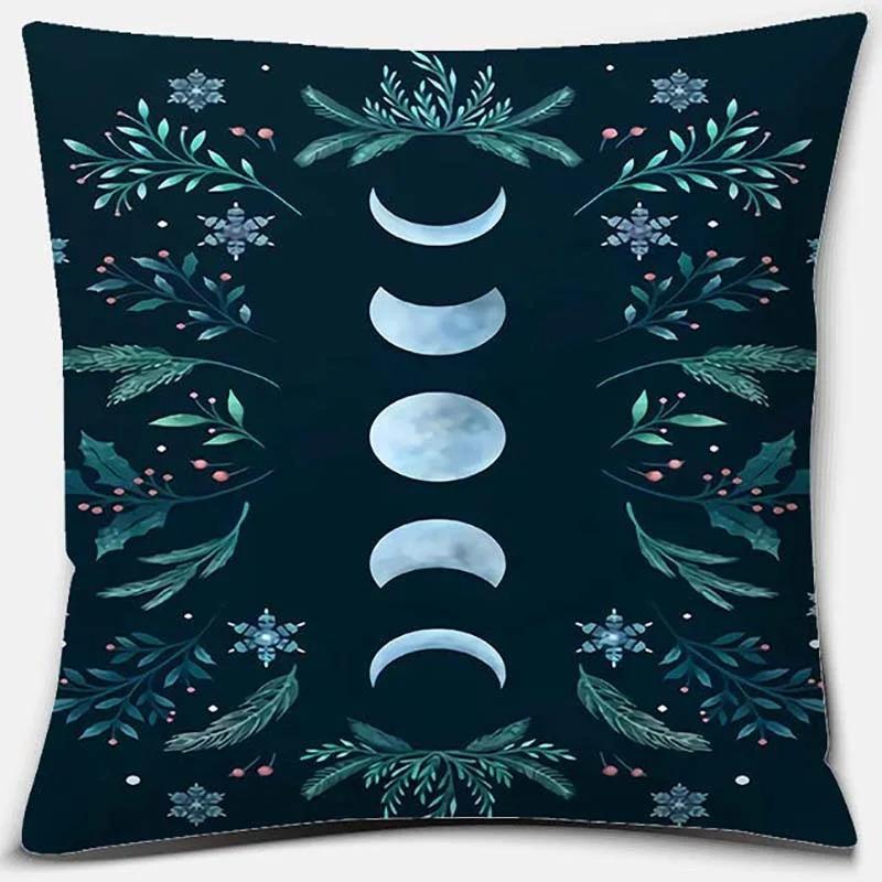 Moon and Star Pattern Pillowcase Office Living Room Home Pillowcase Car Ornaments