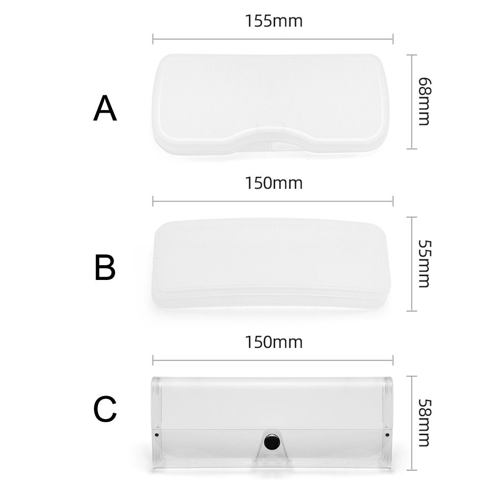 Stylish Sunglasses Lens Case Portable Polarized Clip Box Glasses Storage Box  Glasses Accessories