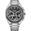 Часы Citizen Attesa Eco-Drive GPS Спутниковые Титановые Аналоговый Хронограф Черно-Серебристые Сапфировое Стекло Водонепроницаемые
