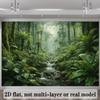 2D Jungle Stream Backdrop for Nature, Tropical and Adventure Themed Photography