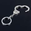 1pcs Keyring Delicate Gadget Lover's Gift Fob Keychain Double Handcuffs Metal Key