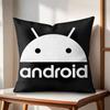 Cool AAndroid Cushion Cover Natural Linen Organic Fabric DoubleSided Printing Couch Pillow Covers Home Decor