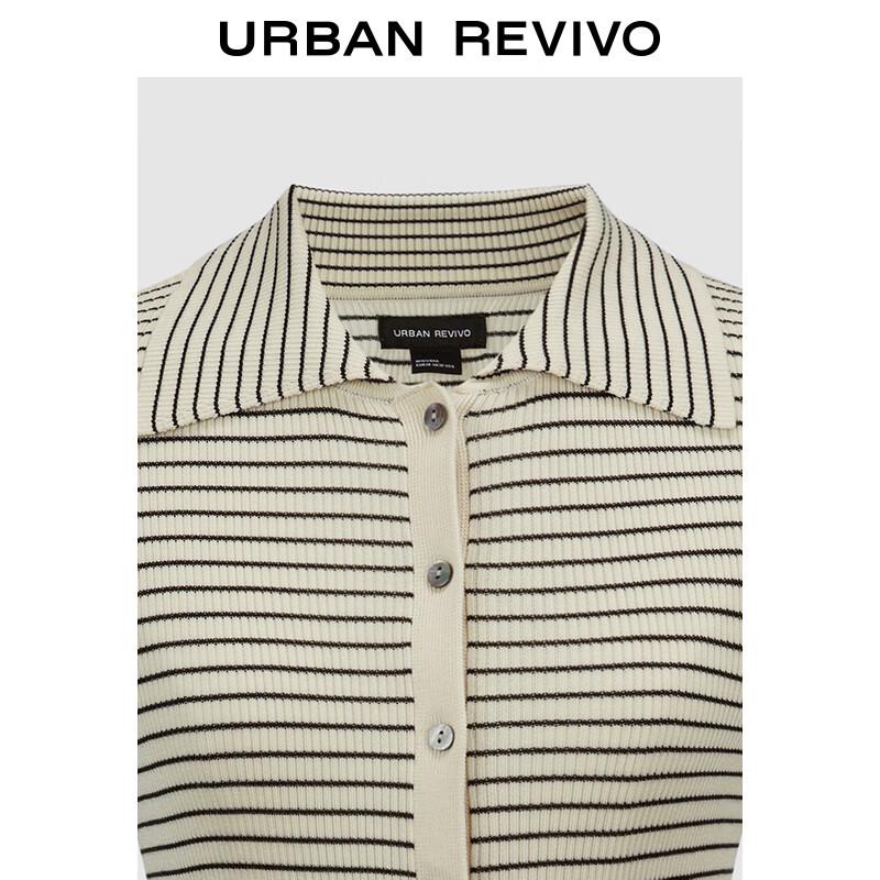 UR Women's Autumn Ribbed Lapel Knit Cardigan