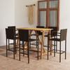 Day and Night - Day and Night Garden Bar Set 7 Pieces Brown