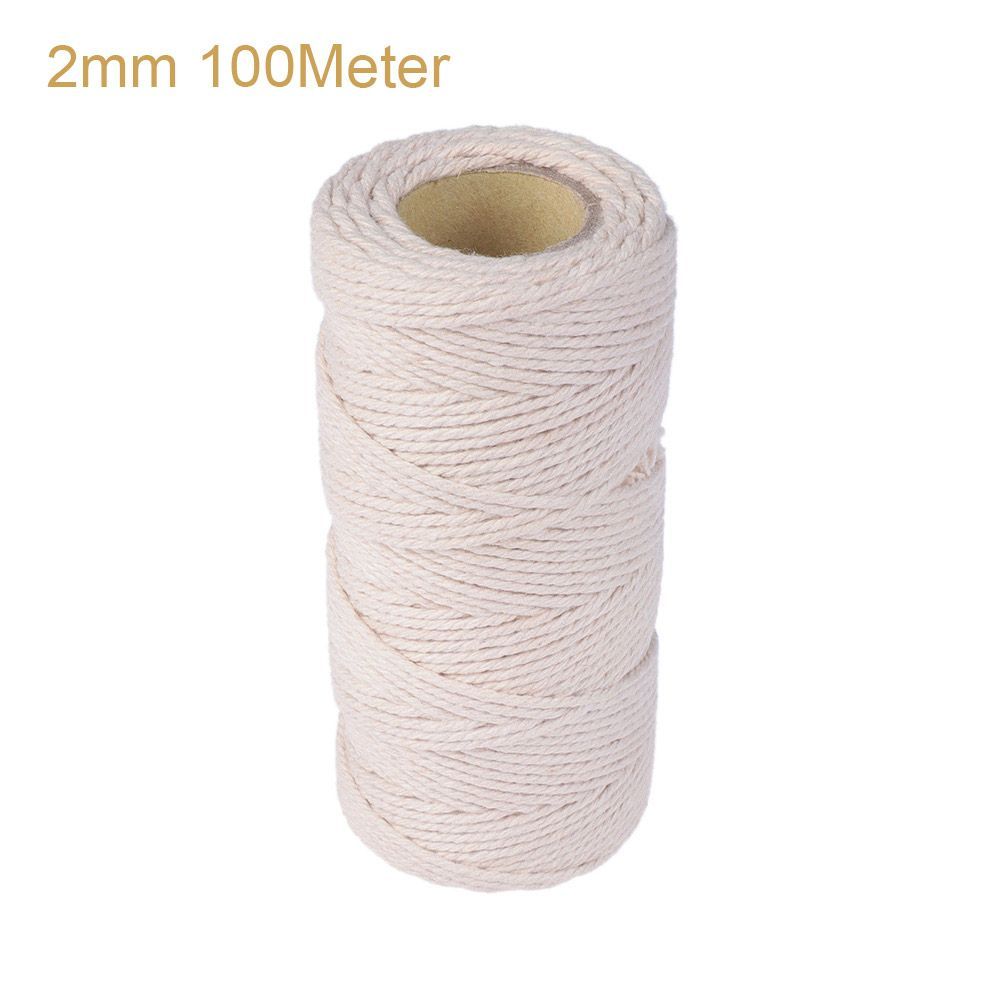 Twisted Home Decor Christmas 100% Natural Beige Cotton DIY Rope Sewing Cords Twine String