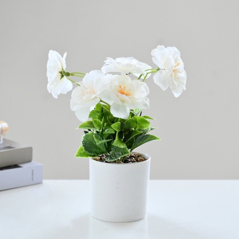 Sunflower Plant Simulation Bonsai Placement Fake Plant Flowerpotted Artificial Flower Party Decor