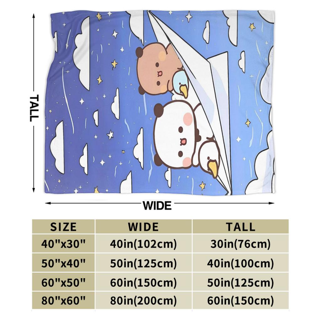 Soft BlanketGirls Boys Camping Bubu Dudu Flying Throw Blanket Flannel Bedspread For Couch Chair Sofa Bed Fashion Sofa Bed Cover