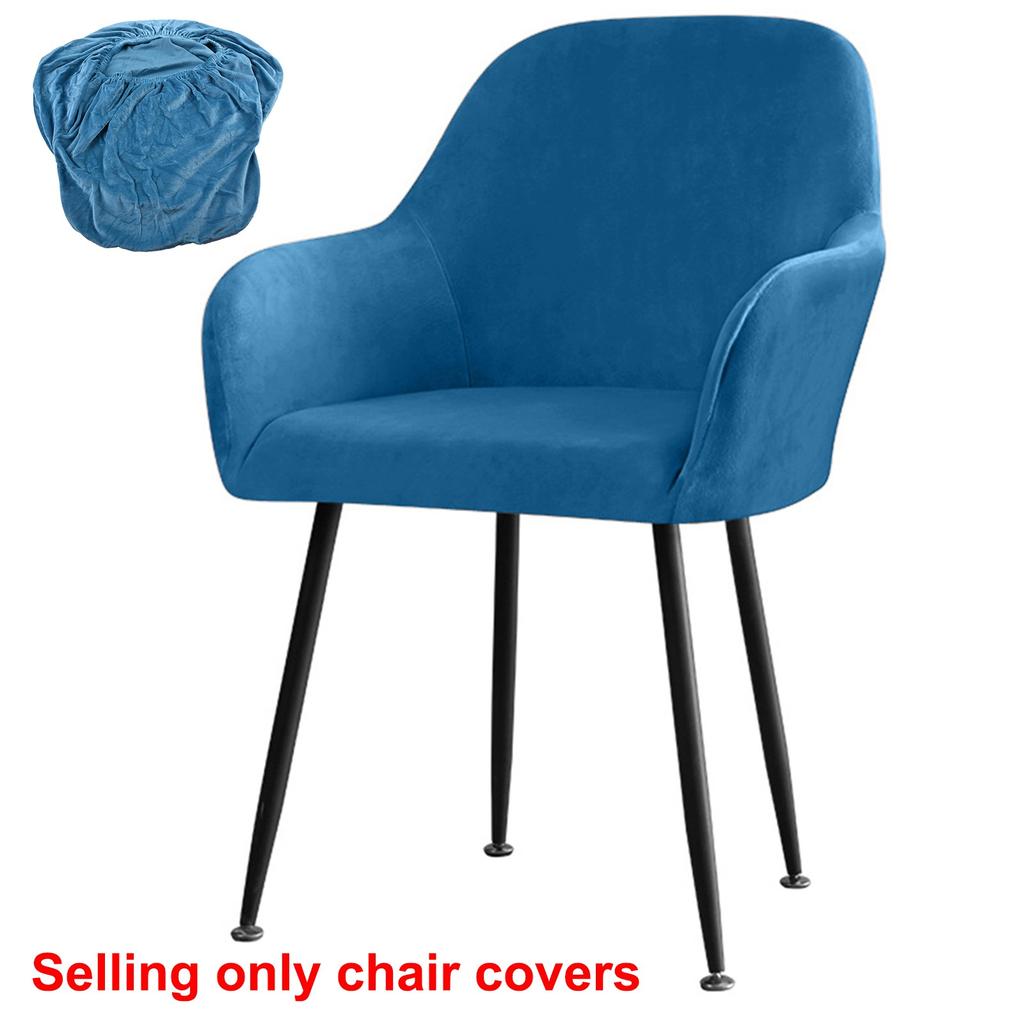 Бархатная ткань Silver Fox Стрейч Чехол для домашнего отеля на обеденный стул с высокой спинкой
